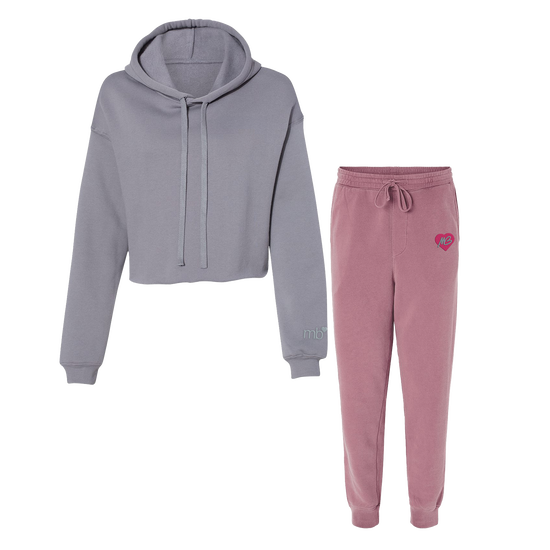 MB Heart Logo Embroidered Sweatsuit Set Michael Buble Official Store